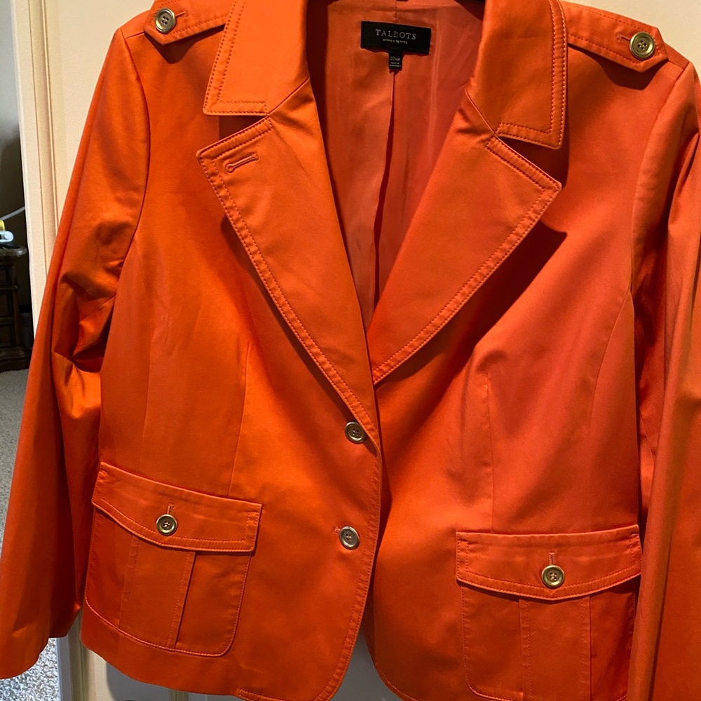 Talbots 2-Button Front Jacket Fully Lined - image 1